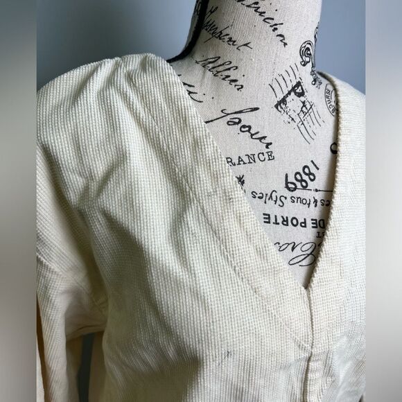 Madewell Waffle-Knit Relaxed V-Neck Top NWT size XS - Picture 6 of 11